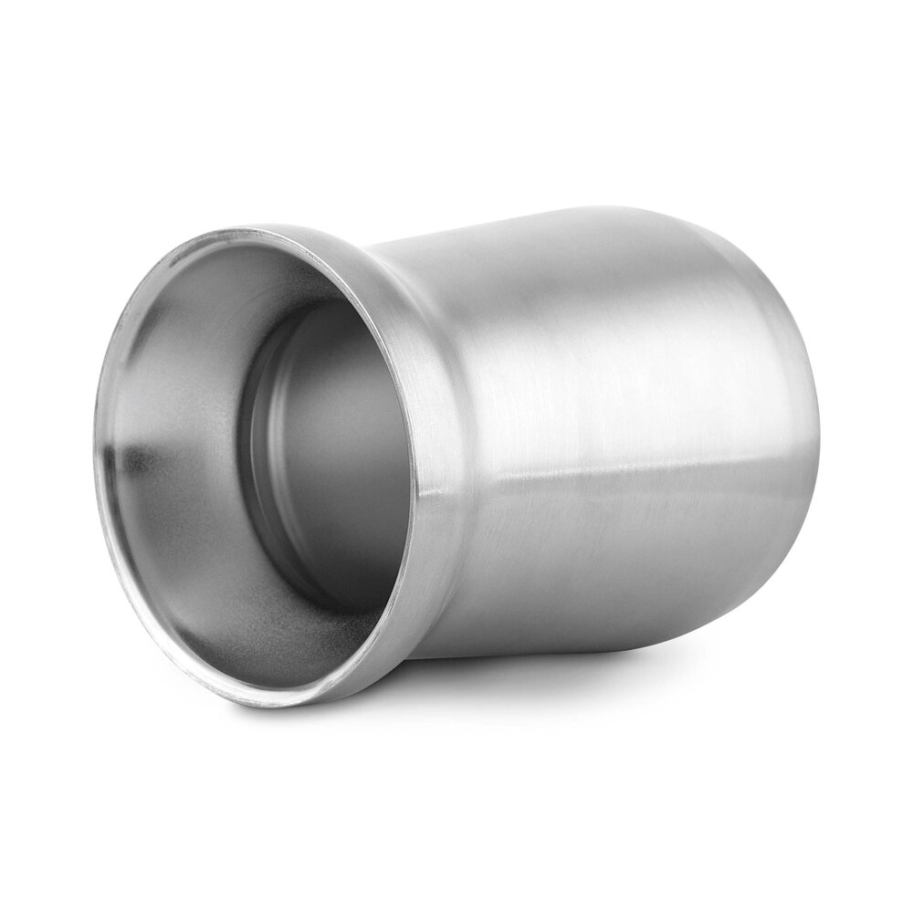 Kit Tereré Cuia Térmica Prata 250ml e Bomba Inox Mantém Gelado