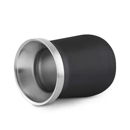 Kit Tereré Cuia Térmica Preta 250ml e Bomba Inox Mantém Gelado
