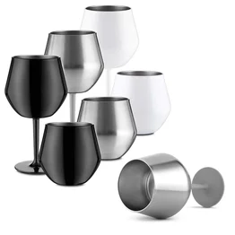 Taça Térmica Inox 350ml com Haste Removível Vira Copo Prata