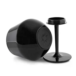 Taça Térmica Inox 350ml com Haste Removível Vira Copo Preta
