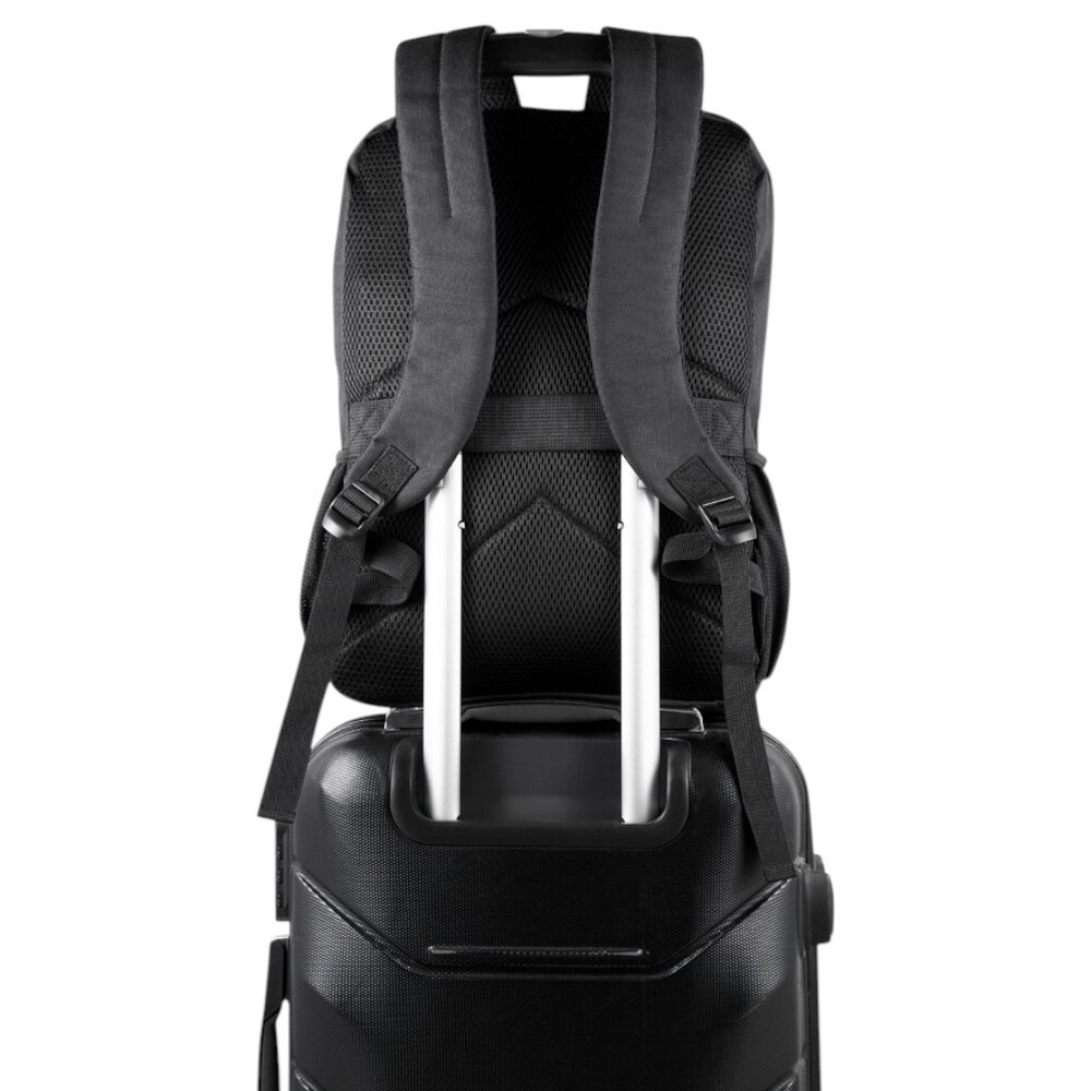 Mochila Notebook 15,6” 13L Poliéster Engate de Viagem Preta