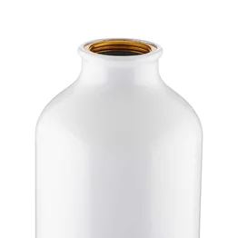 Garrafa Alumínio Reciclado 550ml Tampa Bambu Mosquetão Branca