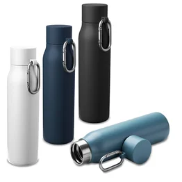Garrafa Térmica Inox Parede Dupla 550ml Tampa Rosqueável Azul Celeste