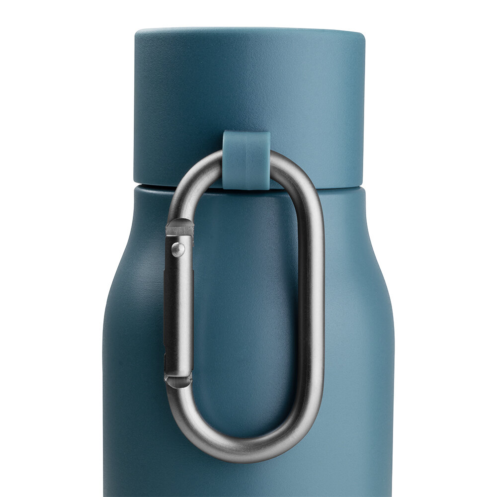 Garrafa Térmica Inox Parede Dupla 550ml Tampa Rosqueável Azul Celeste