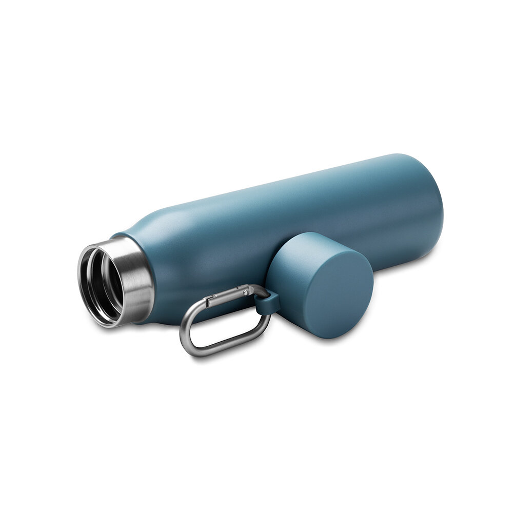 Garrafa Térmica Inox Parede Dupla 550ml Tampa Rosqueável Azul Celeste