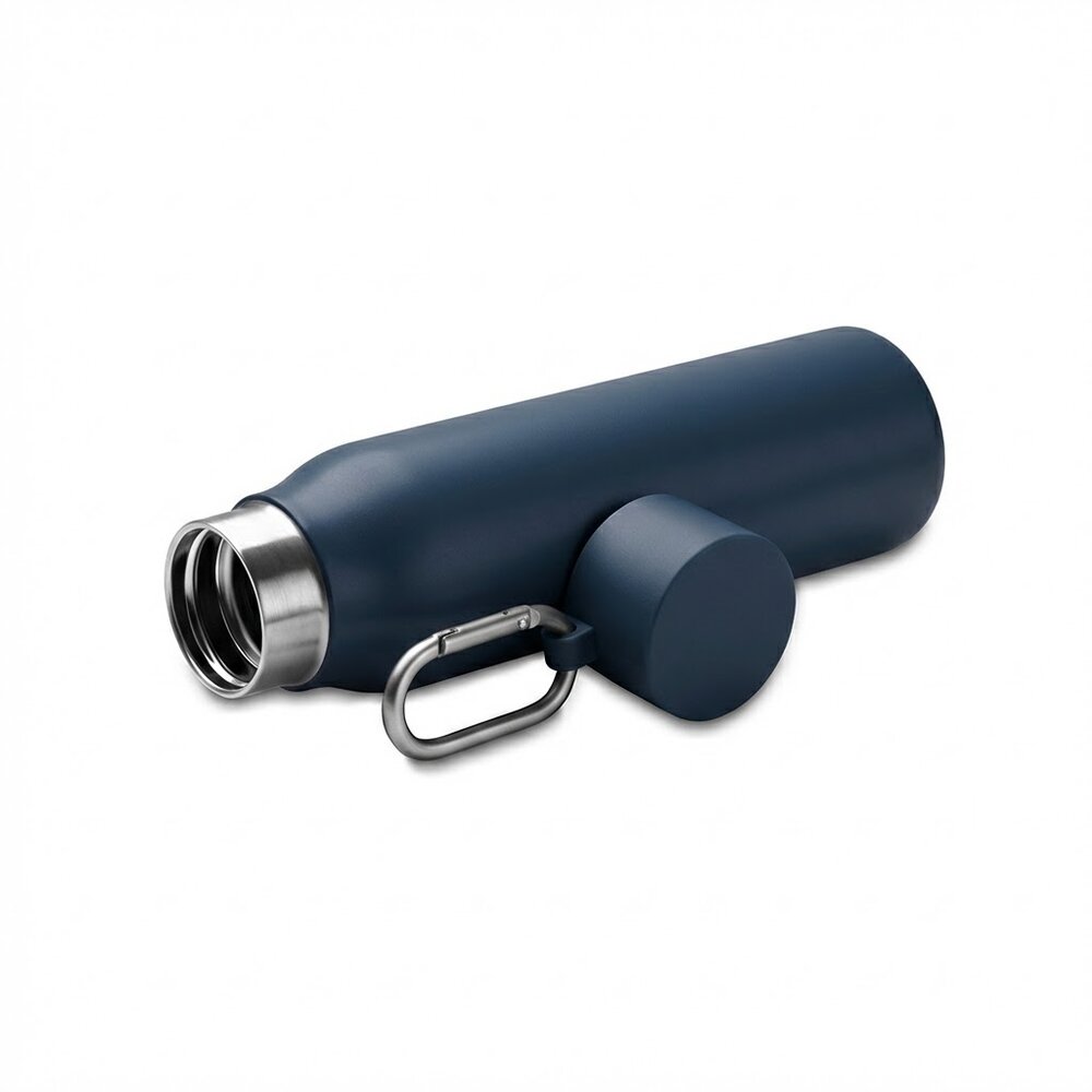 Garrafa Térmica Inox Parede Dupla 550ml Tampa Rosqueável Azul