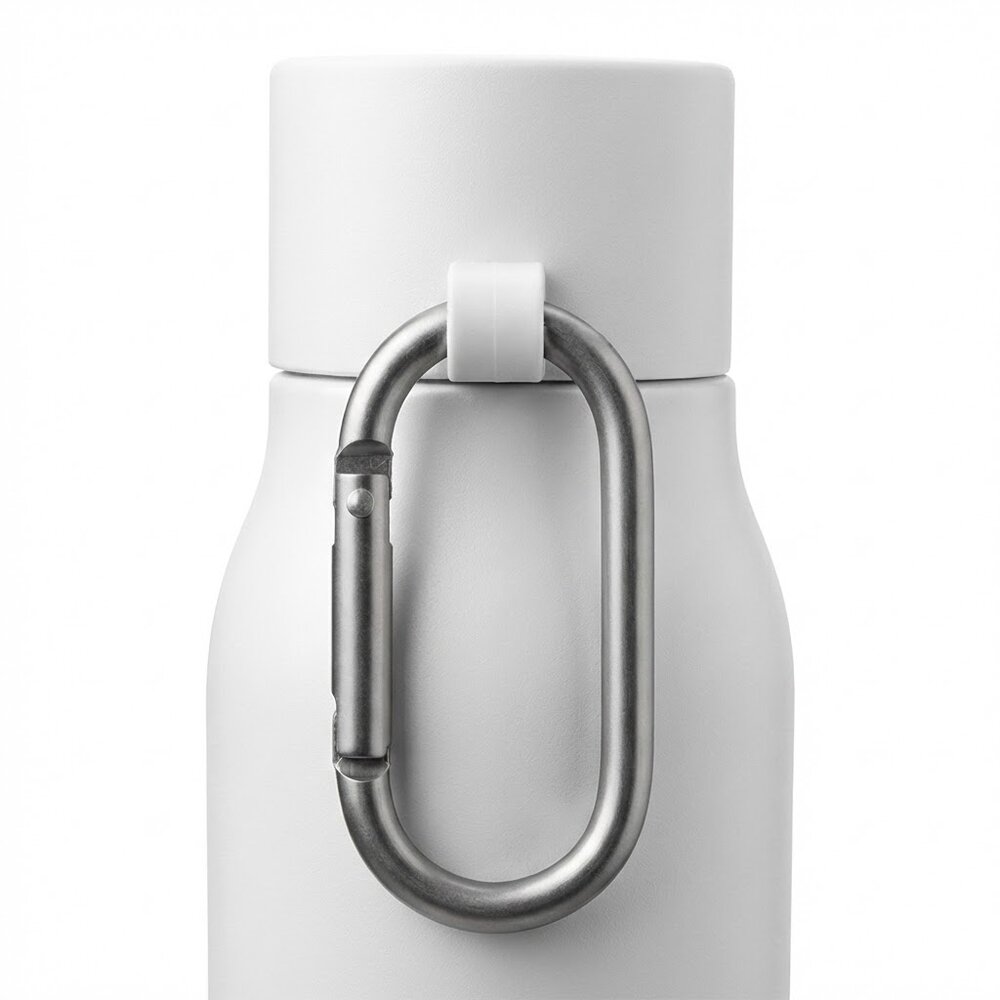 Garrafa Térmica Inox Parede Dupla 550ml Tampa Rosqueável Branca