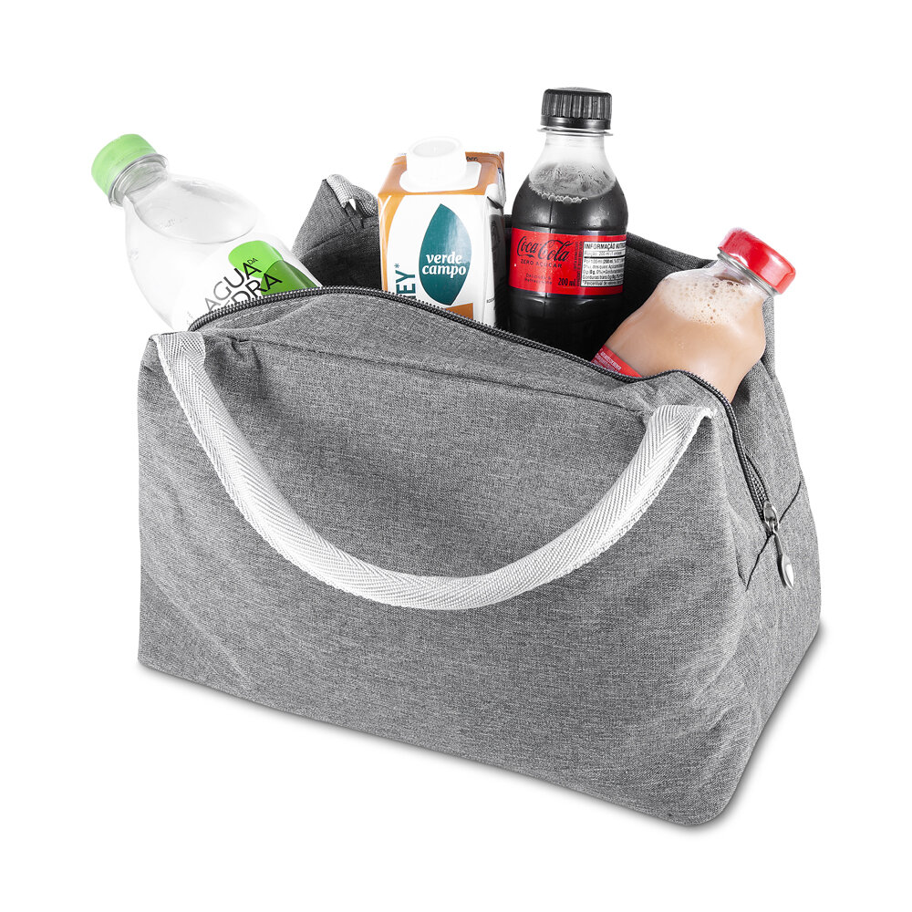 Bolsa Térmica 7L Poliéster Revestimento Alumínio com Zíper Costurada