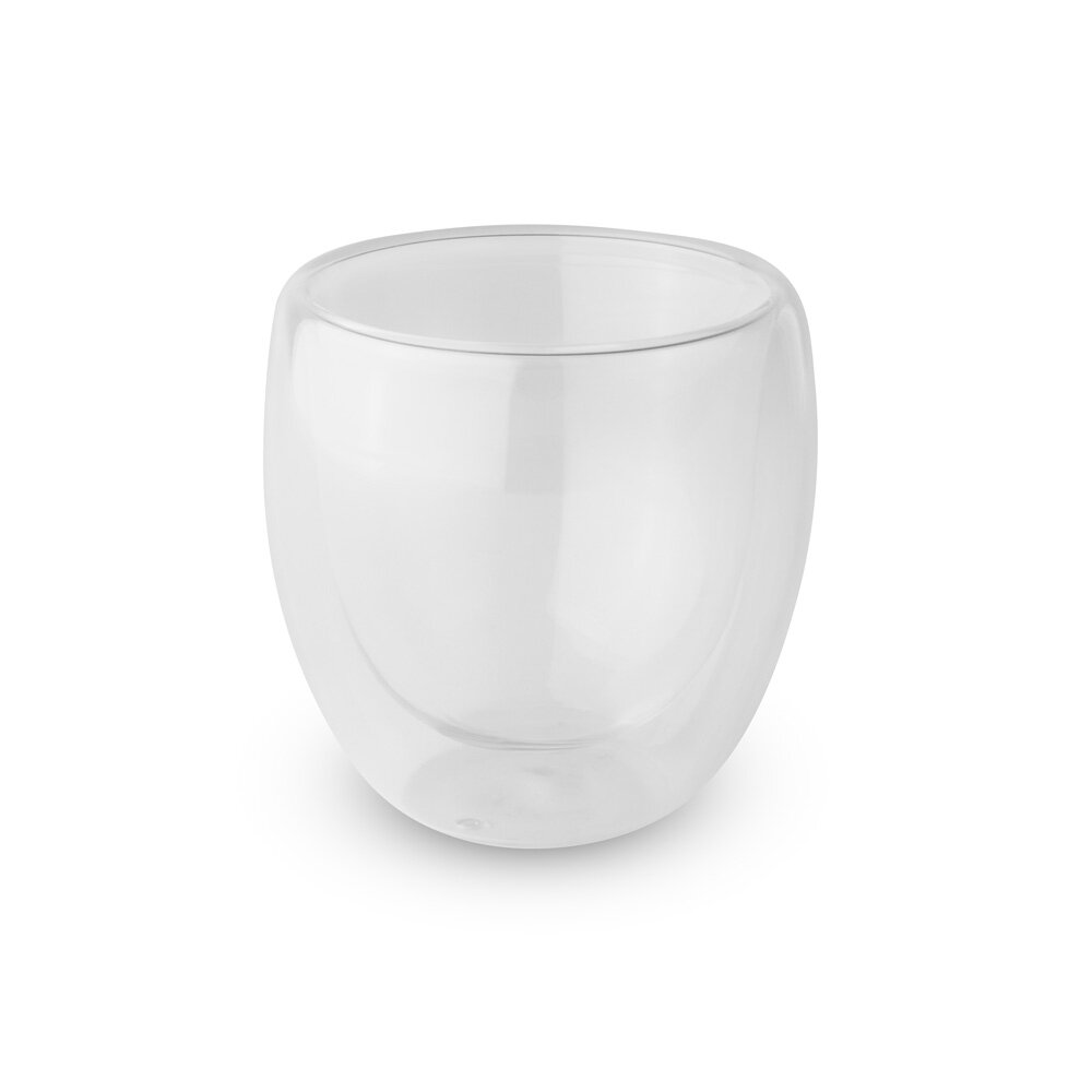 Conjunto 2 Copos Vidro Borossilicato 180ml Parede Dupla