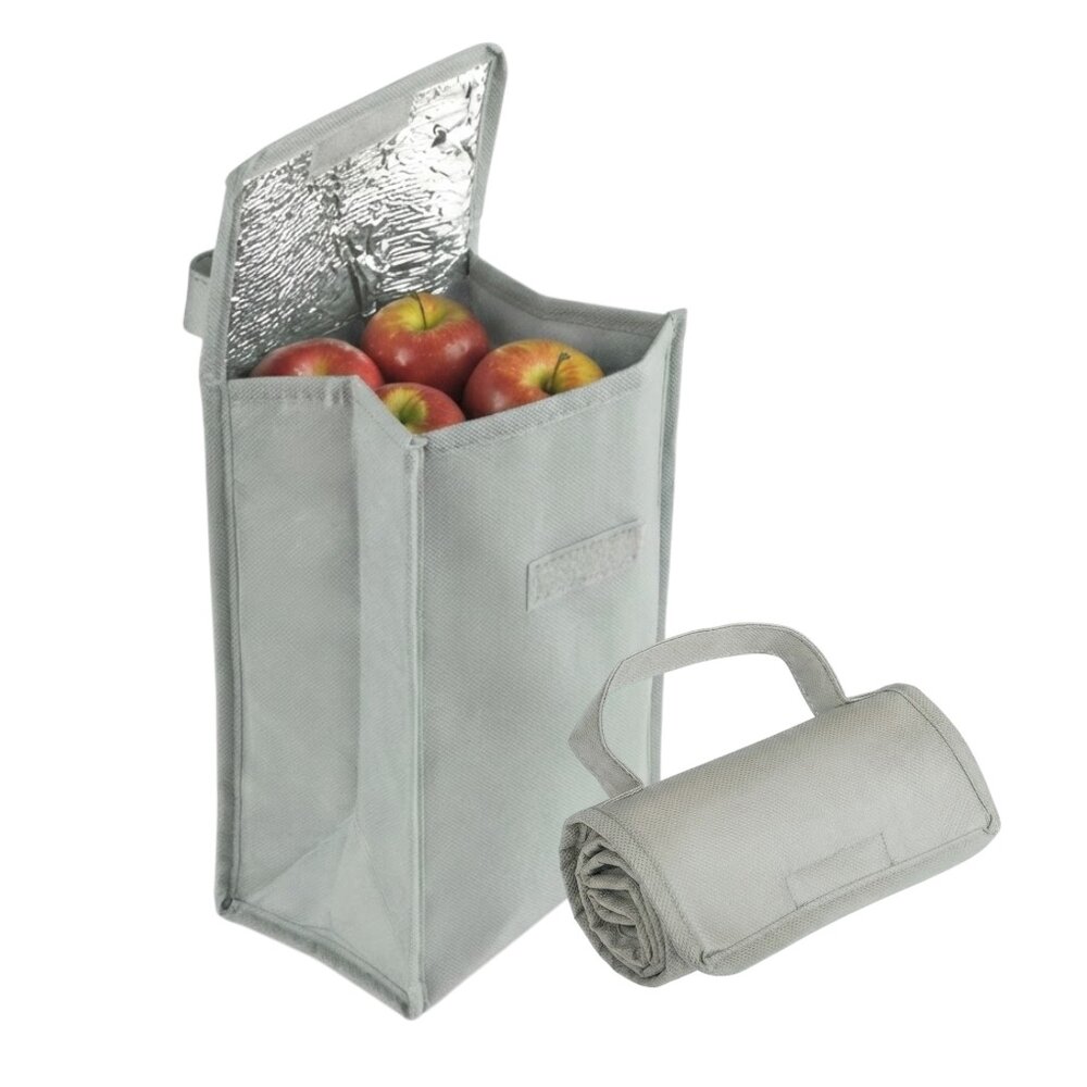 Bolsa Térmica Dobrável Interior Alumínio 4,8L Cinza