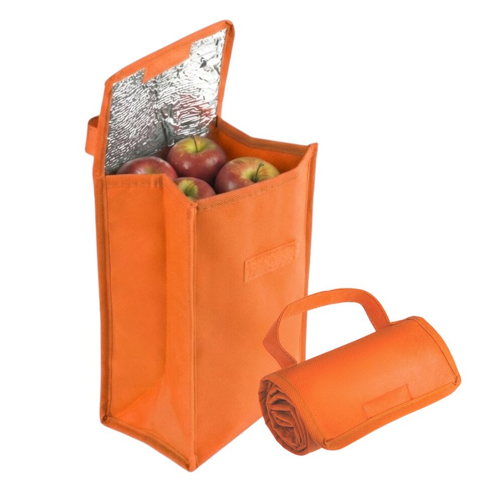 Bolsa Térmica Dobrável Interior Alumínio 4,8L Laranja