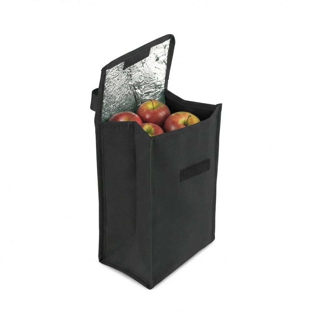 Bolsa Térmica Dobrável Interior Alumínio 4,8L Preta