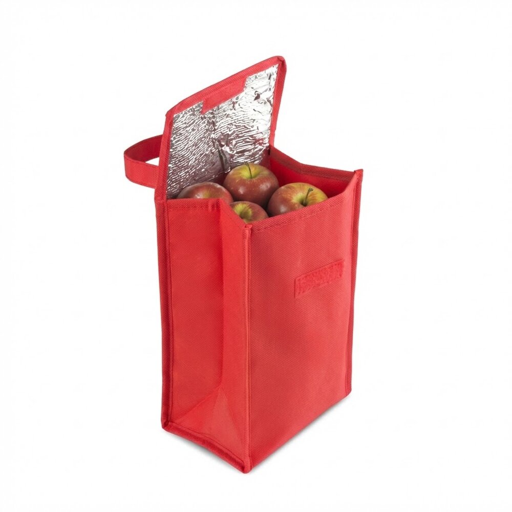 Bolsa Térmica Dobrável Interior Alumínio 4,8L Vermelha