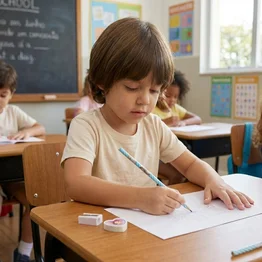 Kit Escolar Maria Clara e JP 2 Lápis, Borracha e Apontador