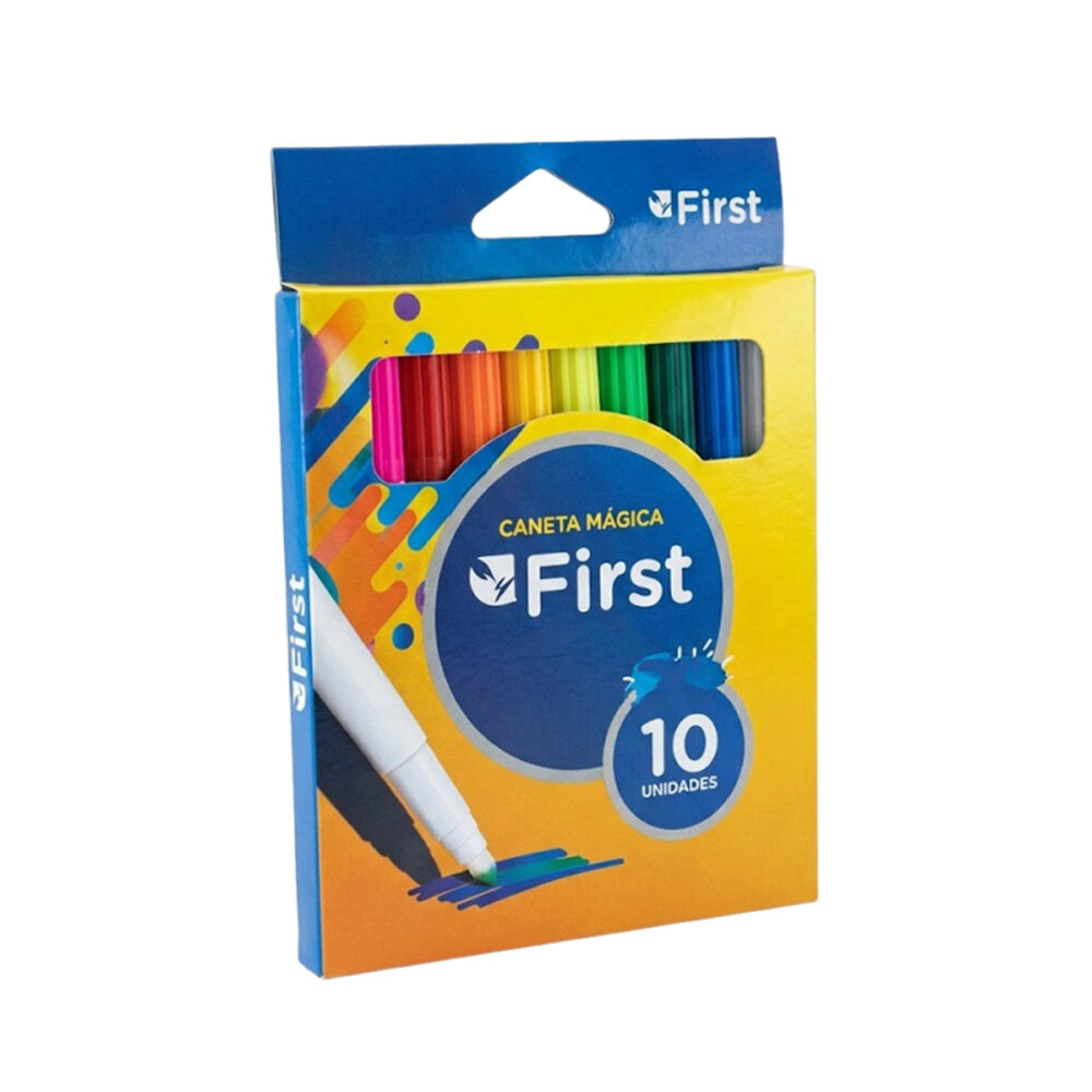 Canetinha Mágica Revela Cores 10 Cores Efeito Surpresa