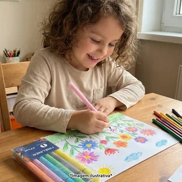 Kit Marcador Fineliner Tom Pastel 6 Cores Traço Preciso