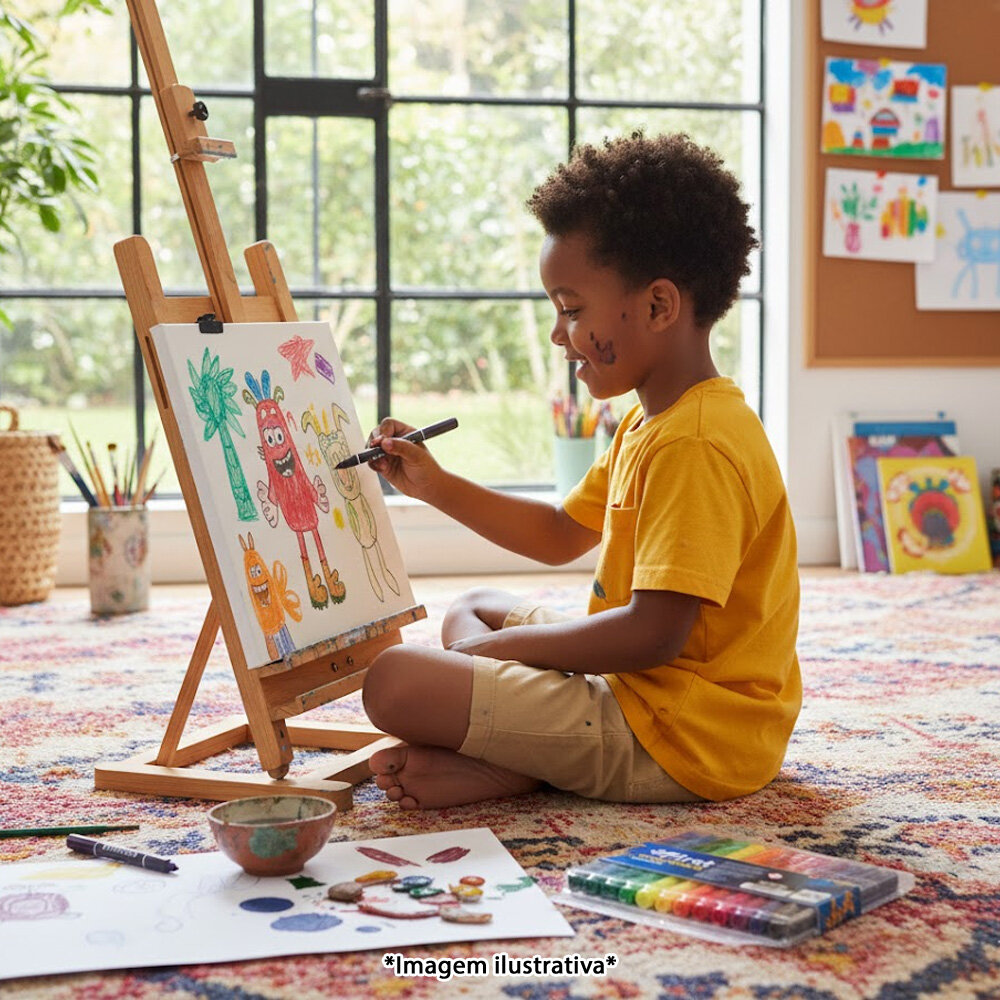 Kit Canetinha Hidrocor Jumbo Big 12 Cores Lavável