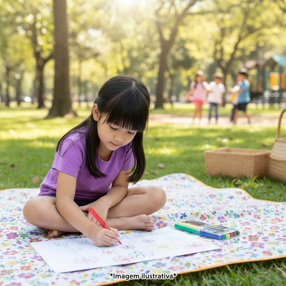 Kit Canetinha Hidrocor Jumbo Big 6 Cores Lavável