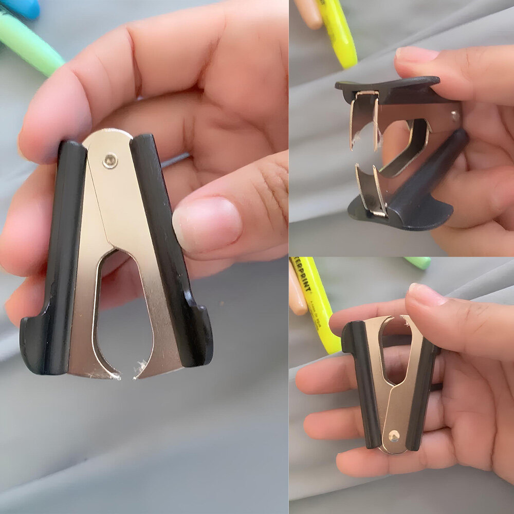 Extrator de Grampo Mini Tipo Garra Metal Trava de Segurança