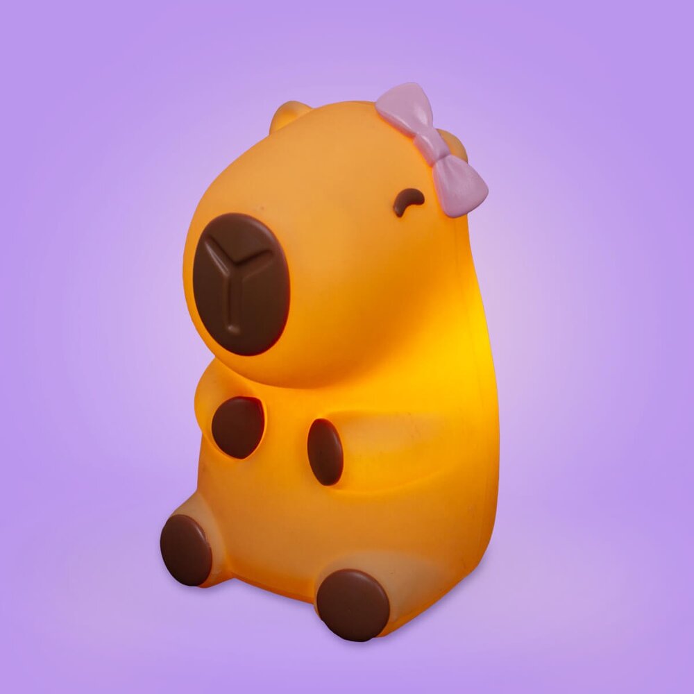 Luminária 3D Capivara Baby Girl Bivolt Decoração Criativa