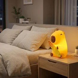 Luminária 3D Capivara Surfista Baby Bivolt Decoração Criativa