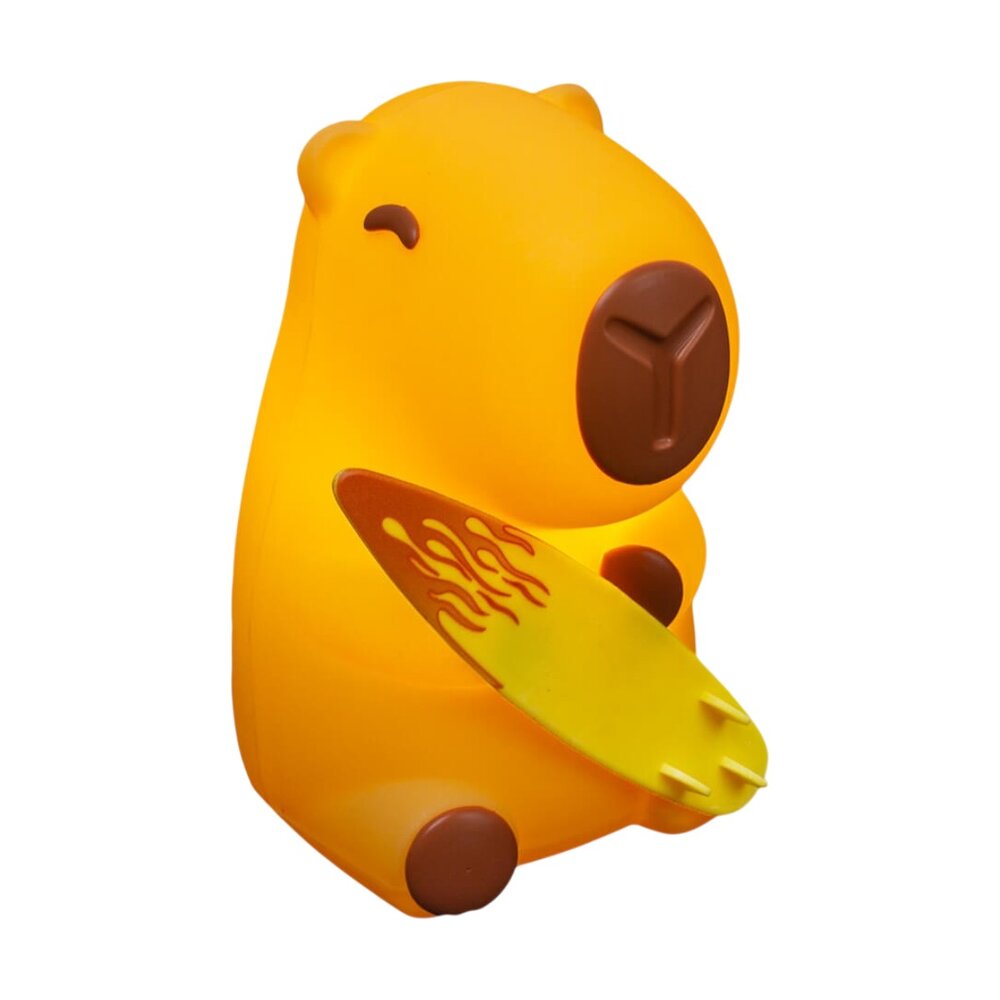 Luminária 3D Capivara Surfista Baby Bivolt Decoração Criativa