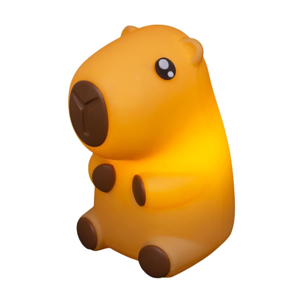 Luminária 3D Capivara Kawaii Boy Bivolt Decoração Criativa