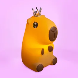Luminária 3D Capivara Princesa Bivolt Decoração Criativa