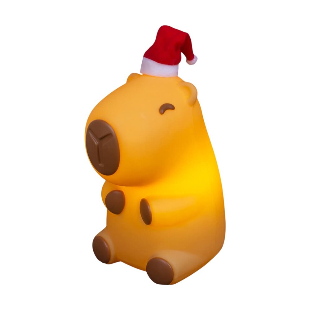 Luminária 3D Capivara Natalina Bivolt Decoração Criativa
