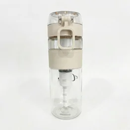 Garrafa 600ml Off White com Filtro de Carvão Ativado até 1200L