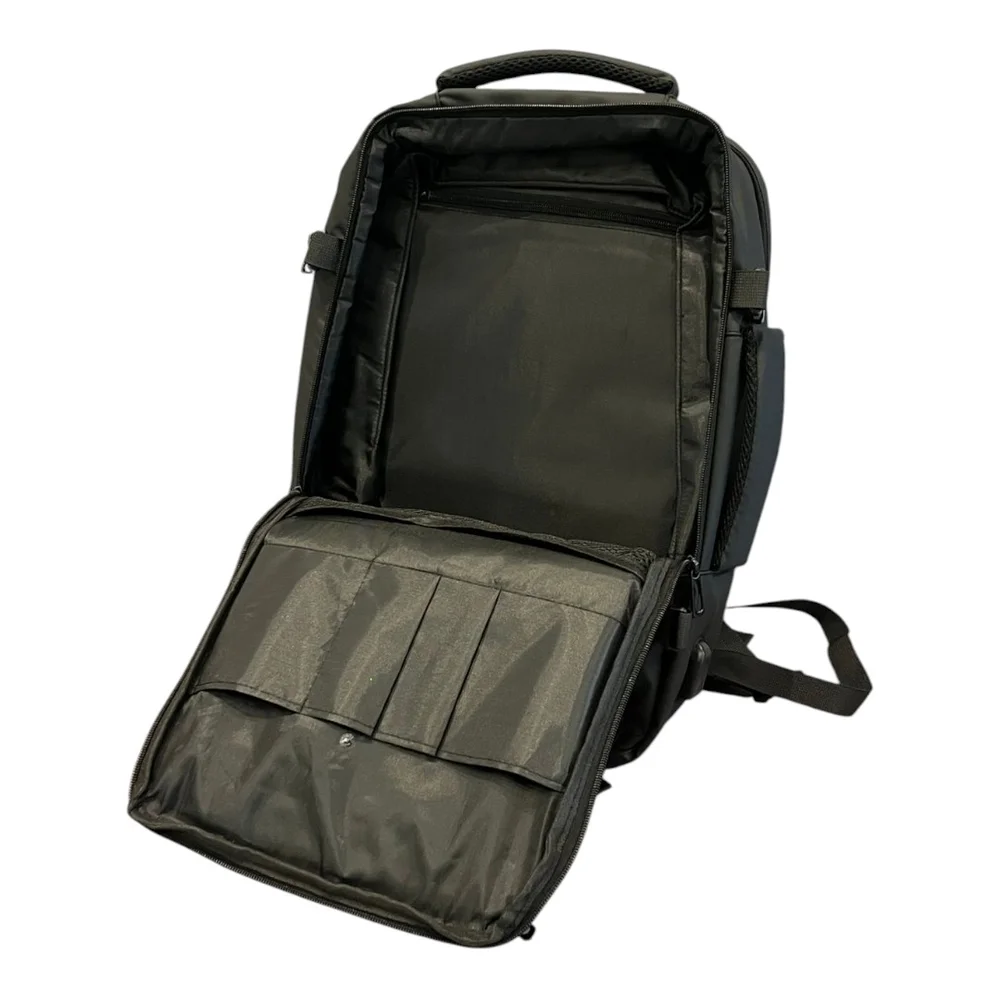 Mochila Pasta Executiva 2 em 1 USB Extensível 10 Compartimentos