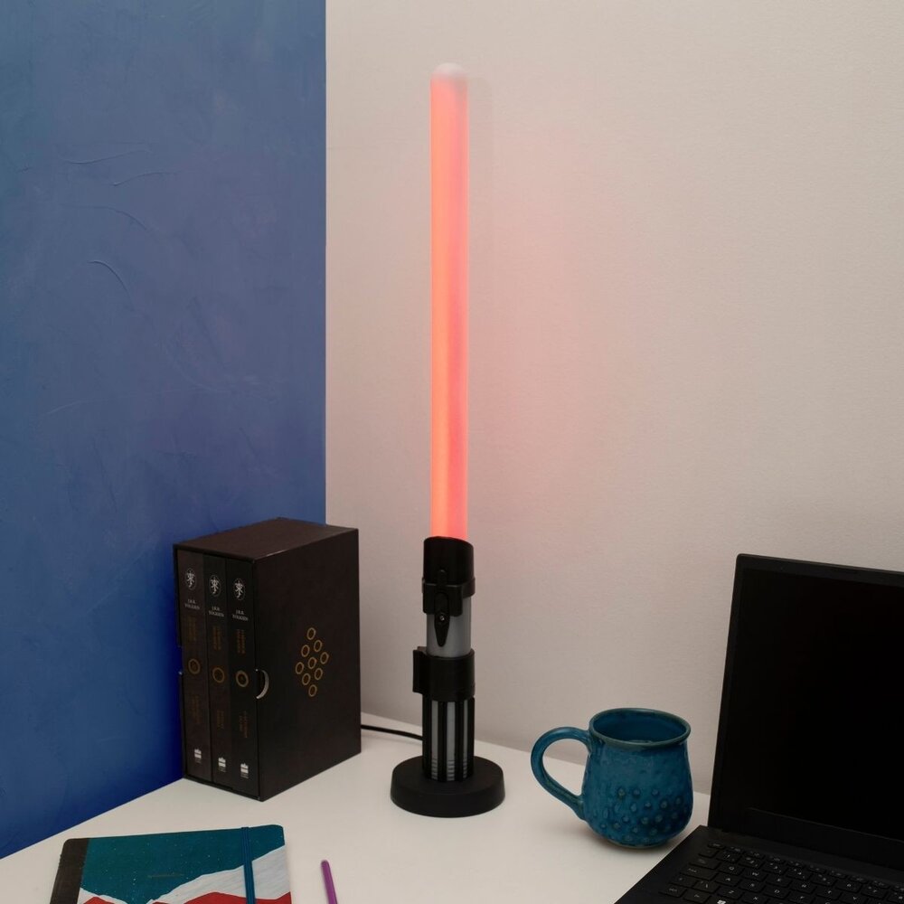 Luminária Sabre Darth Vader Star Wars Oficial Bivolt de Mesa