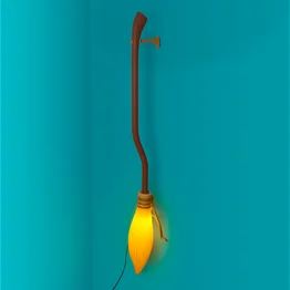 Luminária Nimbus 2000 Harry Potter Oficial Bivolt de Mesa/Parede