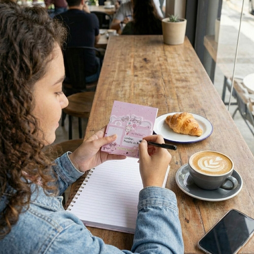 Conjunto de Blocos de Notas Adesivos Beauty Collection Estampa Sortida