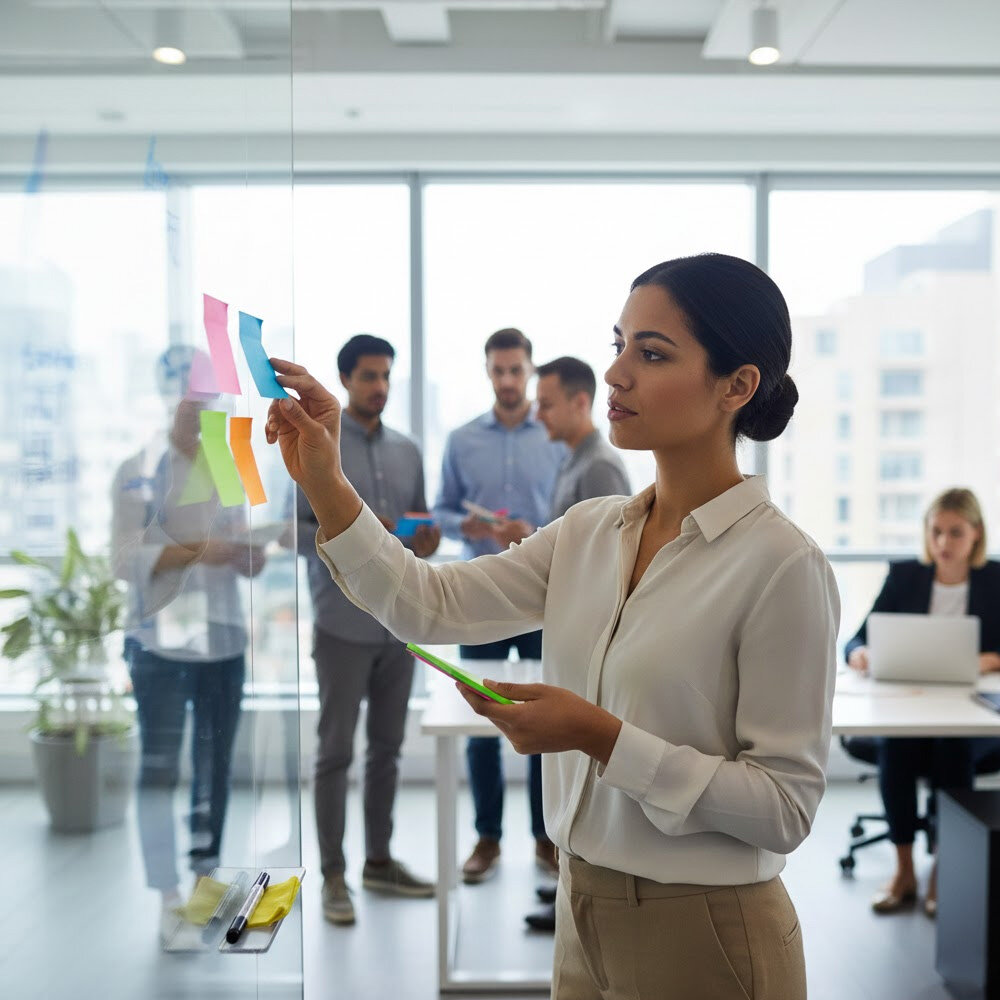 Bloco de Notas Transparente Neon 76x76mm 50 Folhas