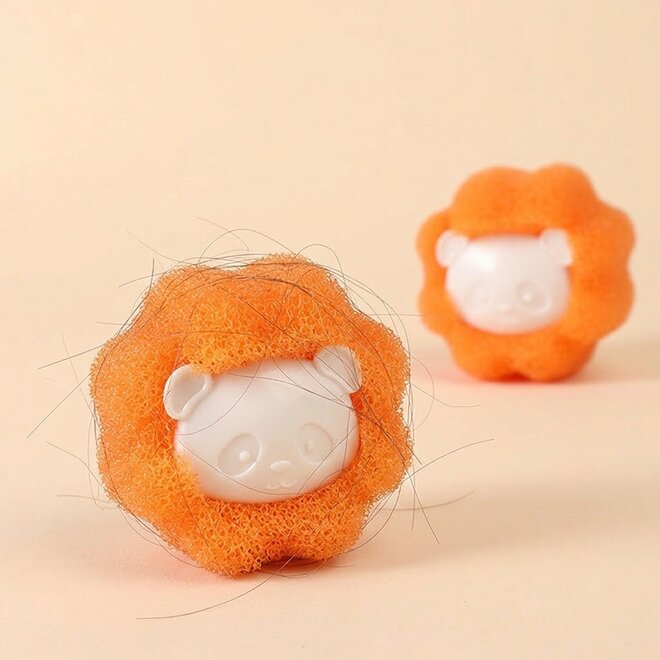 Bola Removedora de Pelos Máquina de Lavar Roupas Laranja