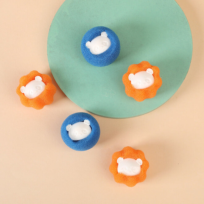 Bola Removedora de Pelos Máquina de Lavar Roupas Azul