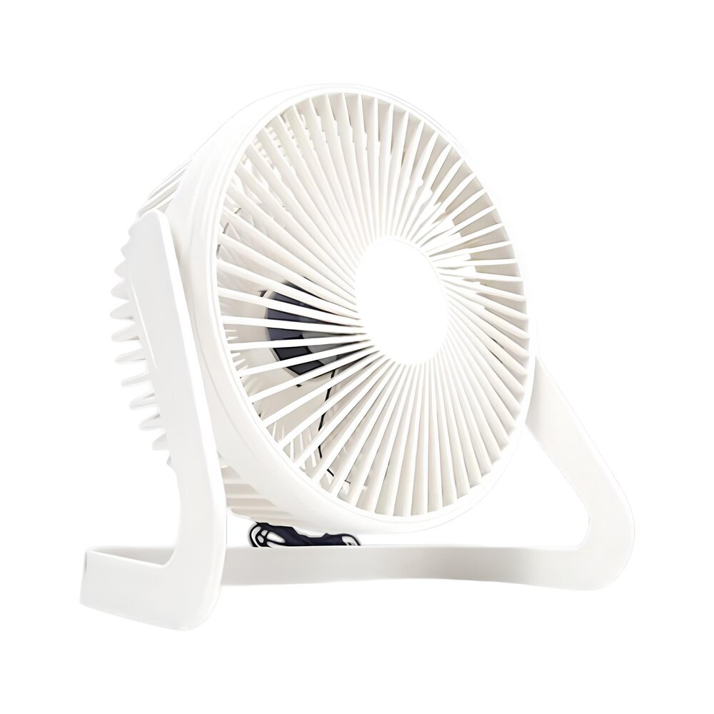 Mini Ventilador USB com 2 Velocidades Baixo Ruído 36dB 5” Branco