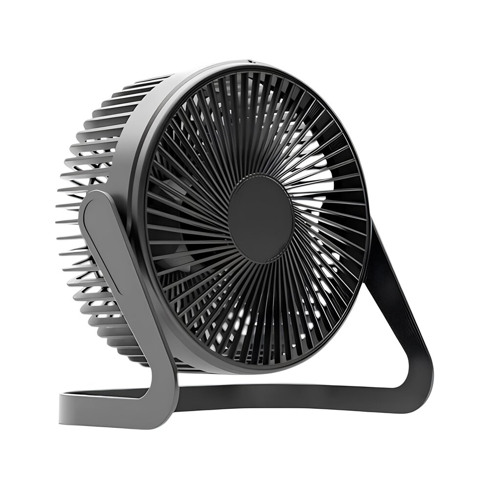 Mini Ventilador USB com 2 Velocidades Baixo Ruído 36dB 5” Preto