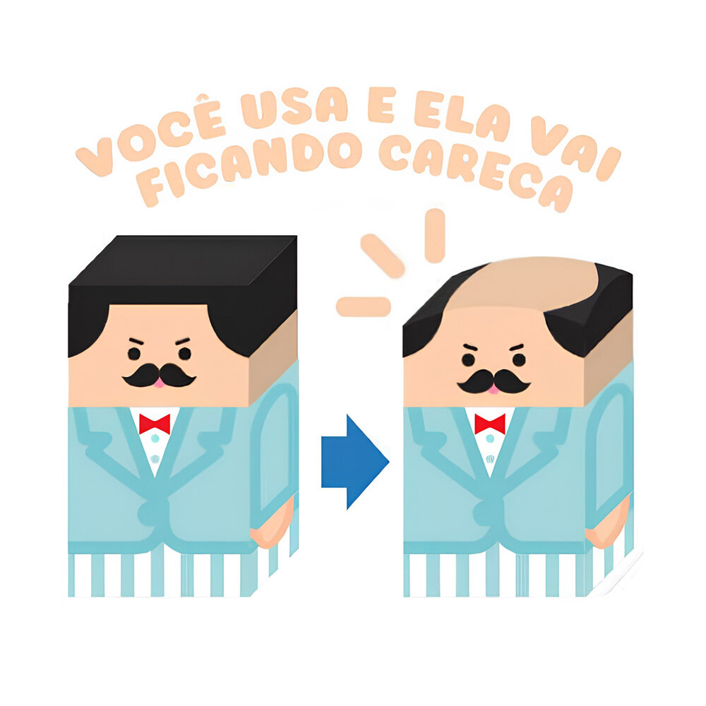 Kit 24 Unidades Borracha Escolar Divertida Fica Careca