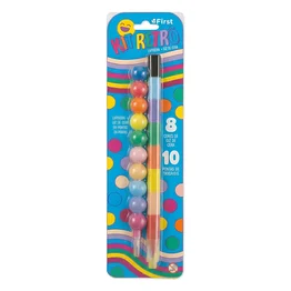 Kit Lapiseira + Giz de Cera Escolares Retrô com Pontas Trocáveis