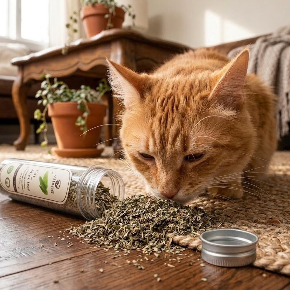 Catnip em Pó 30g Grande Erva de Gatos Natural Estimulante Anti Stress