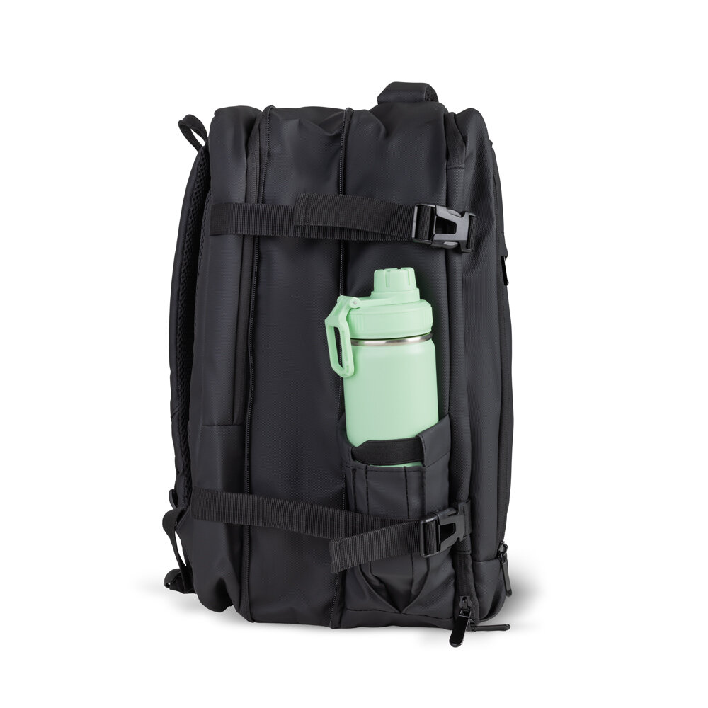 Mochila Mala com Bomba a Vácuo Expansível 31-45L USB Tipo-C