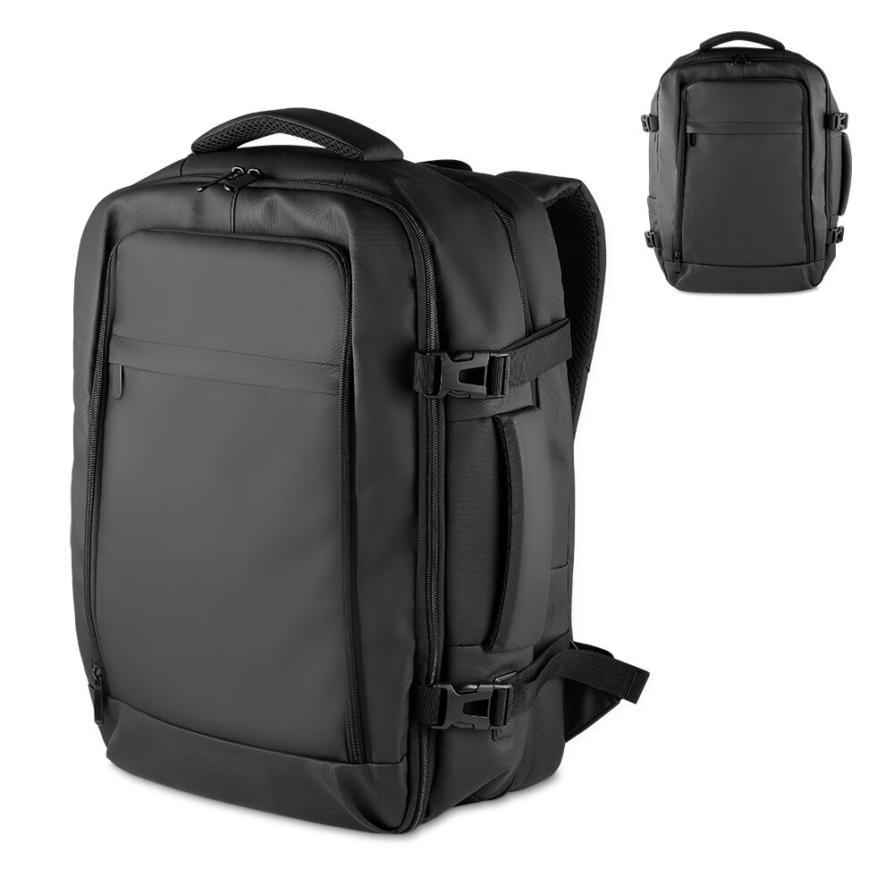 Mochila Mala com Bomba a Vácuo Expansível 31-45L USB Tipo-C
