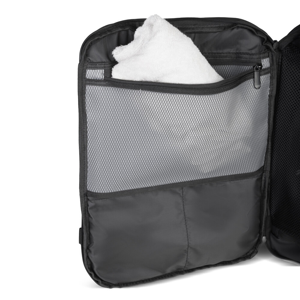 Mochila Mala com Bomba a Vácuo Expansível 31-45L USB Tipo-C