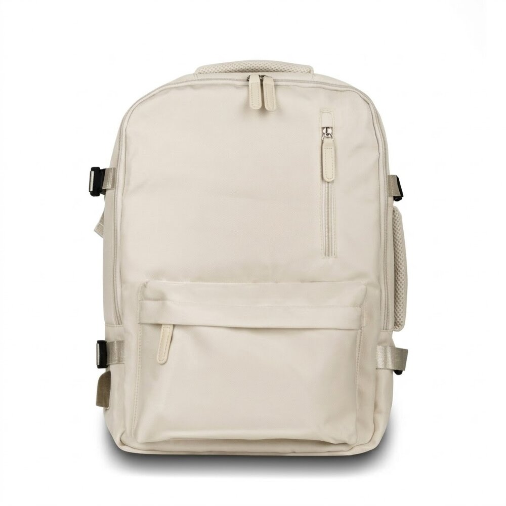 Mochila Pasta Notebook 15.6” Expansível 15-31L com USB Off White