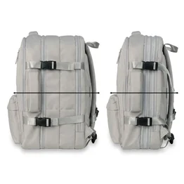 Mochila Pasta Notebook 15.6” Expansível 15-31L com USB Cinza