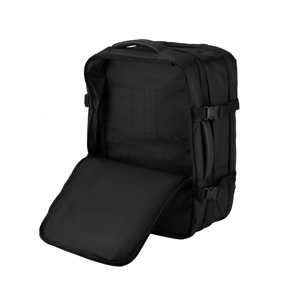 Mochila Pasta Notebook 15.6” Expansível 22-31L para Viagem Preta