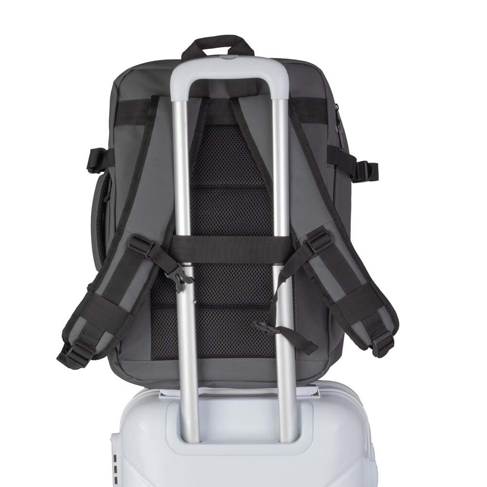 Mochila Pasta Notebook 15.6” Expansível 22-31L para Viagem Cinza