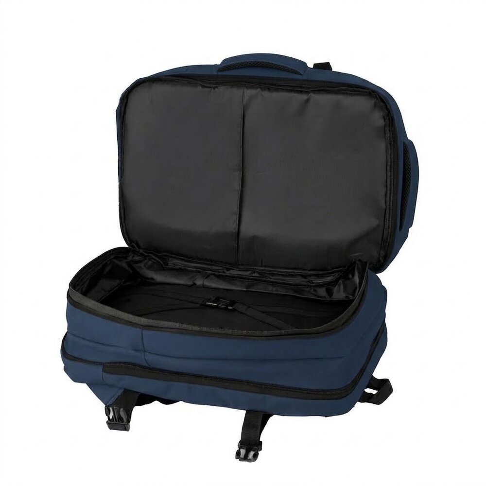 Mochila Pasta Notebook 15.6” Expansível 22-31L para Viagem Azul